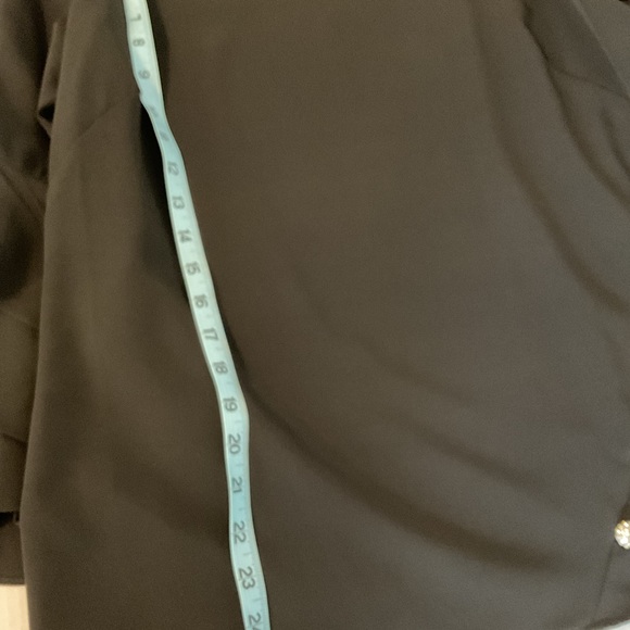 Badgley Mischka Black Ruffle Sleeve Blouse - Picture 6 of 6